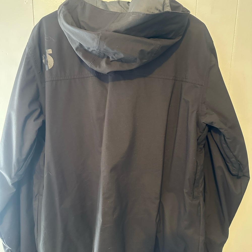 Burton Black Hooded Raincoat Jacket - Picture 3 of 3